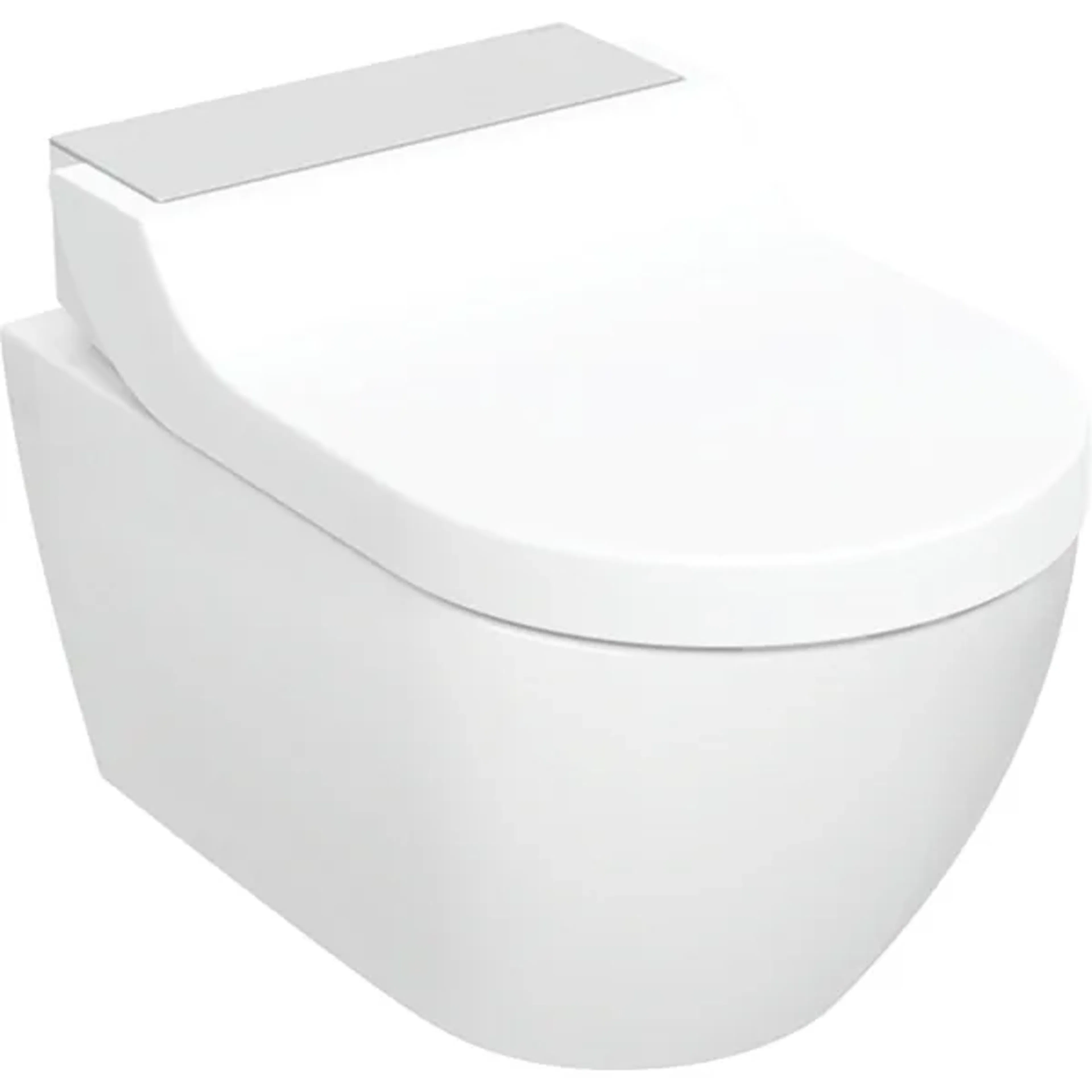 Aquaclean Tuma Comfort vägghängd duschtoalett rostfritt stål Vit/Rostfritt stål