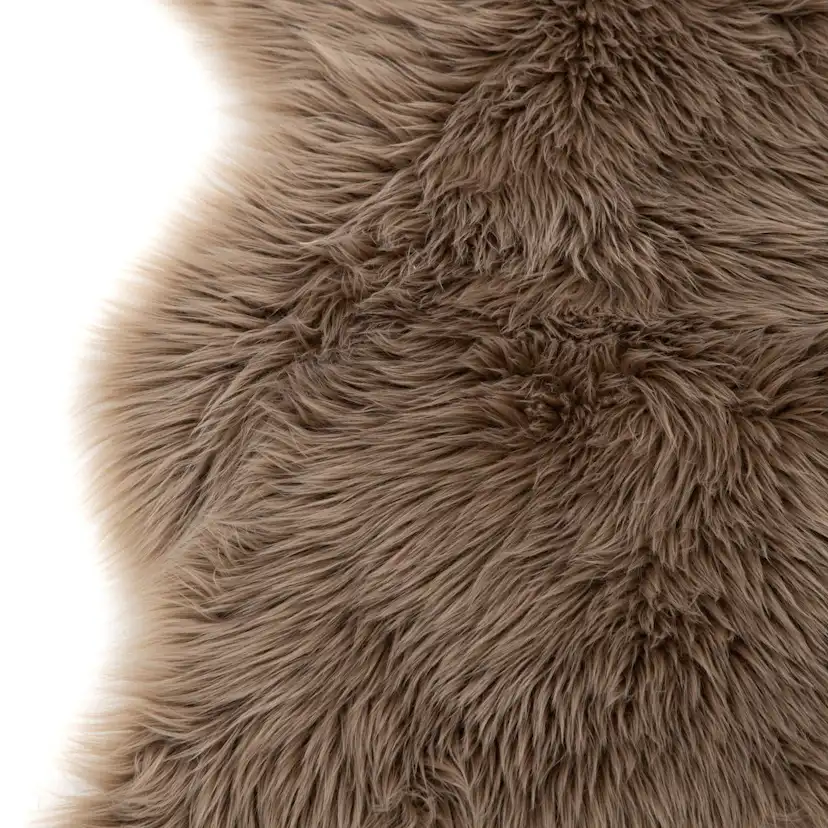 Katy Sheepskin Polyester/fake suede/Acrylic - Brown / - 60*9 Brun