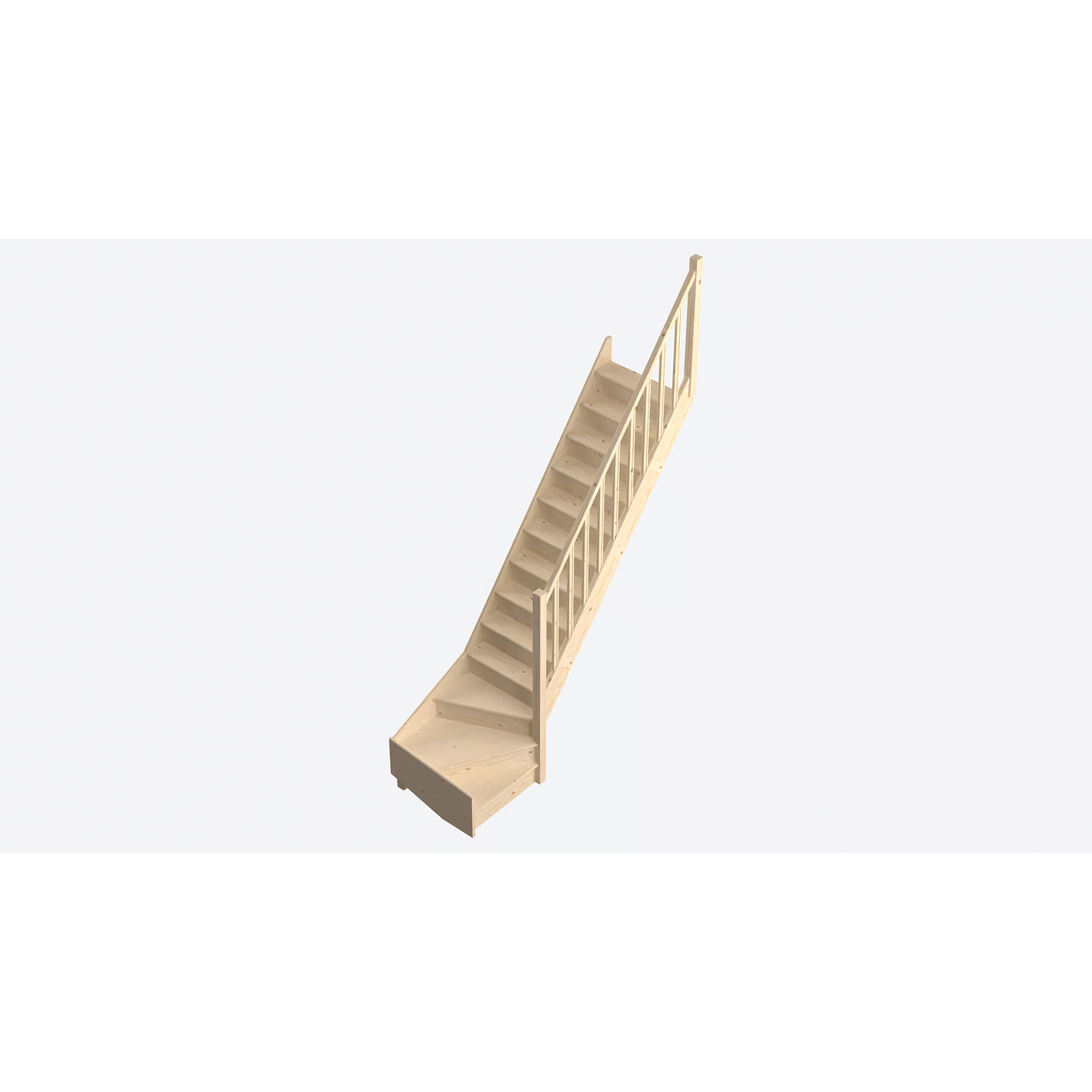 Lofttrappa Byggera Tradi Eco L-form