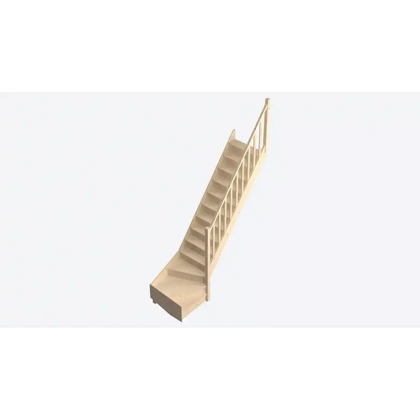 Lofttrappa Byggera Tradi Eco L-form