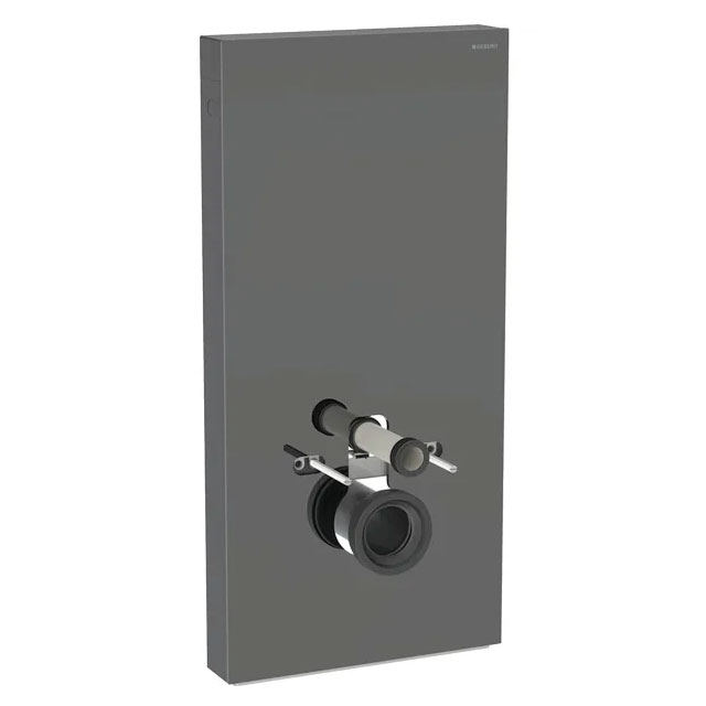 WC-Fixtur Geberit Monolith för Vägghängd Toalettstol 101 cmxLava/Glas