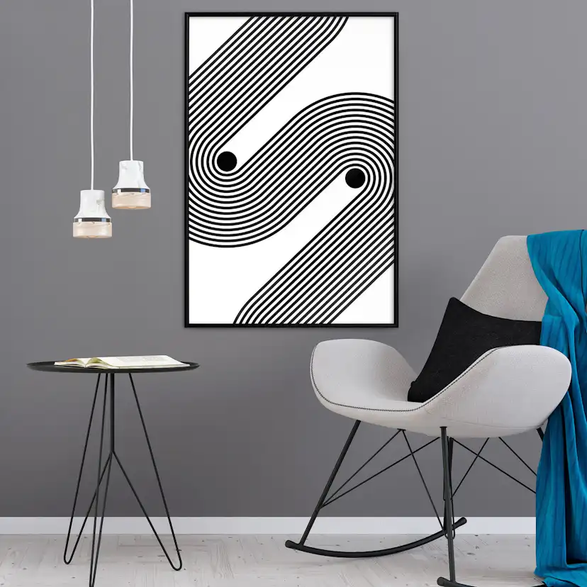Poster Artgeist Affisch Monochrome Symphony