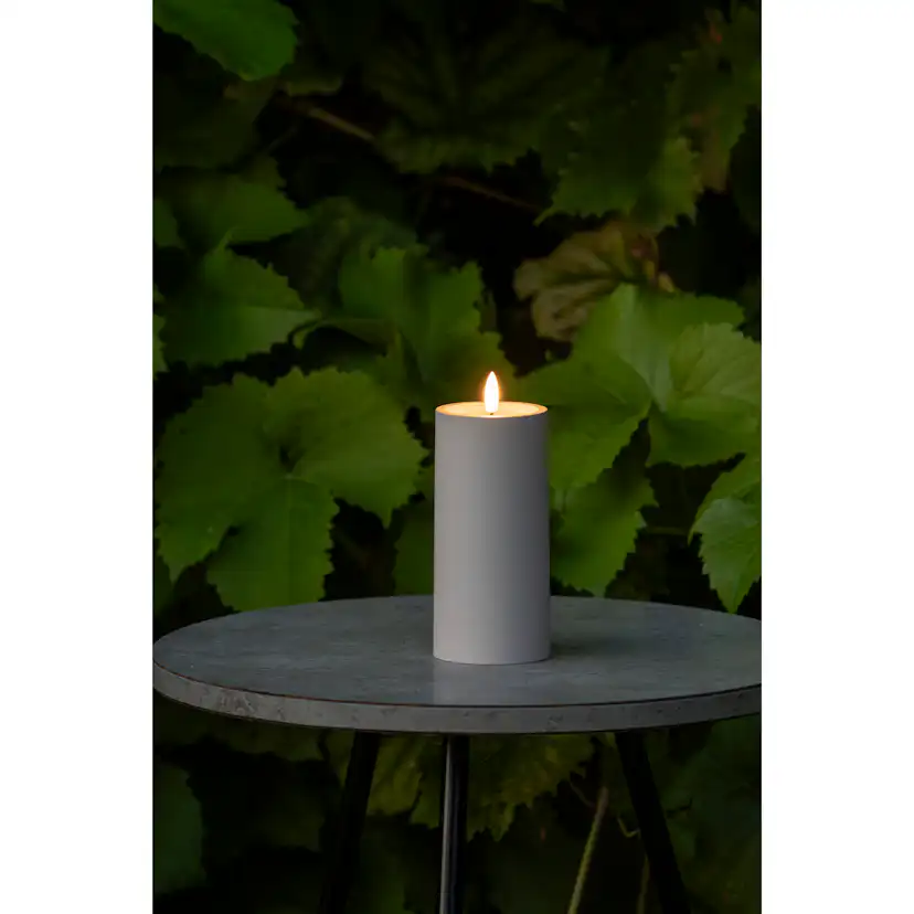Blockljus LED beige 15cm Beige
