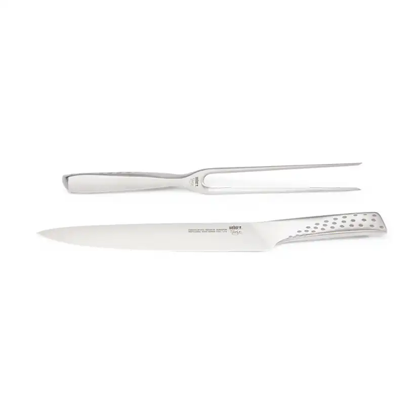 Förskärarset Weber Style Rostfritt Stål Kniv & Gaffel