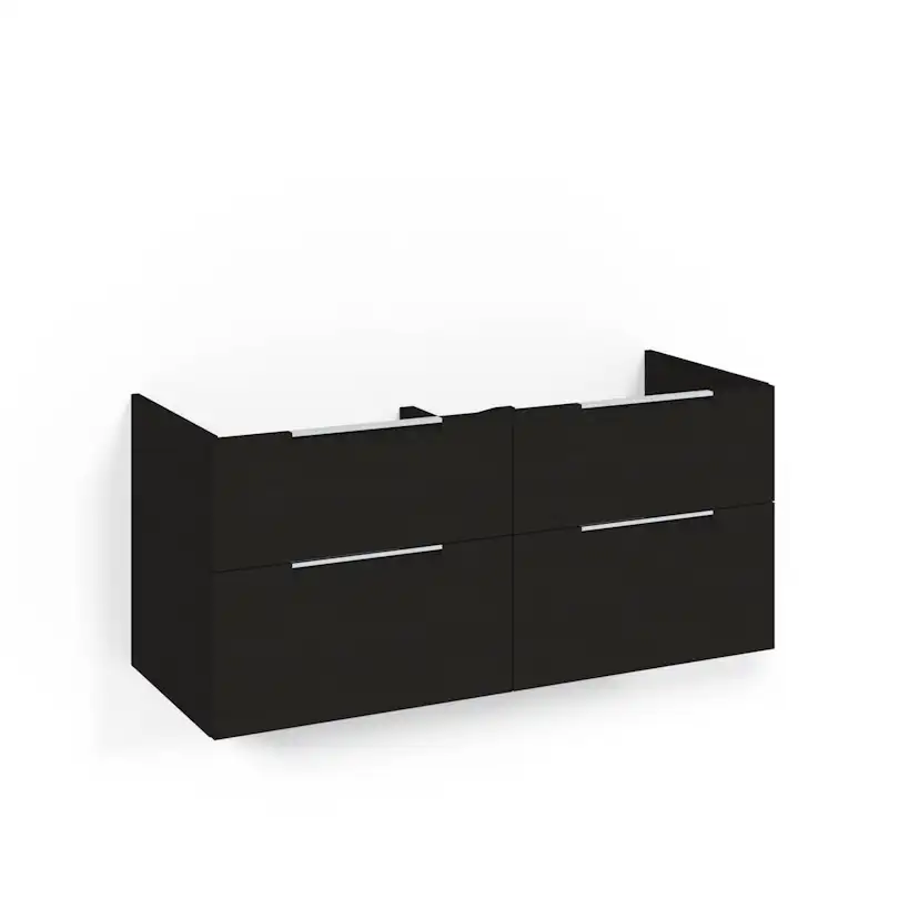 Crown Udel 120x45D Sv.Ek 4L Gr Bredd: 1200, Svart Ek
