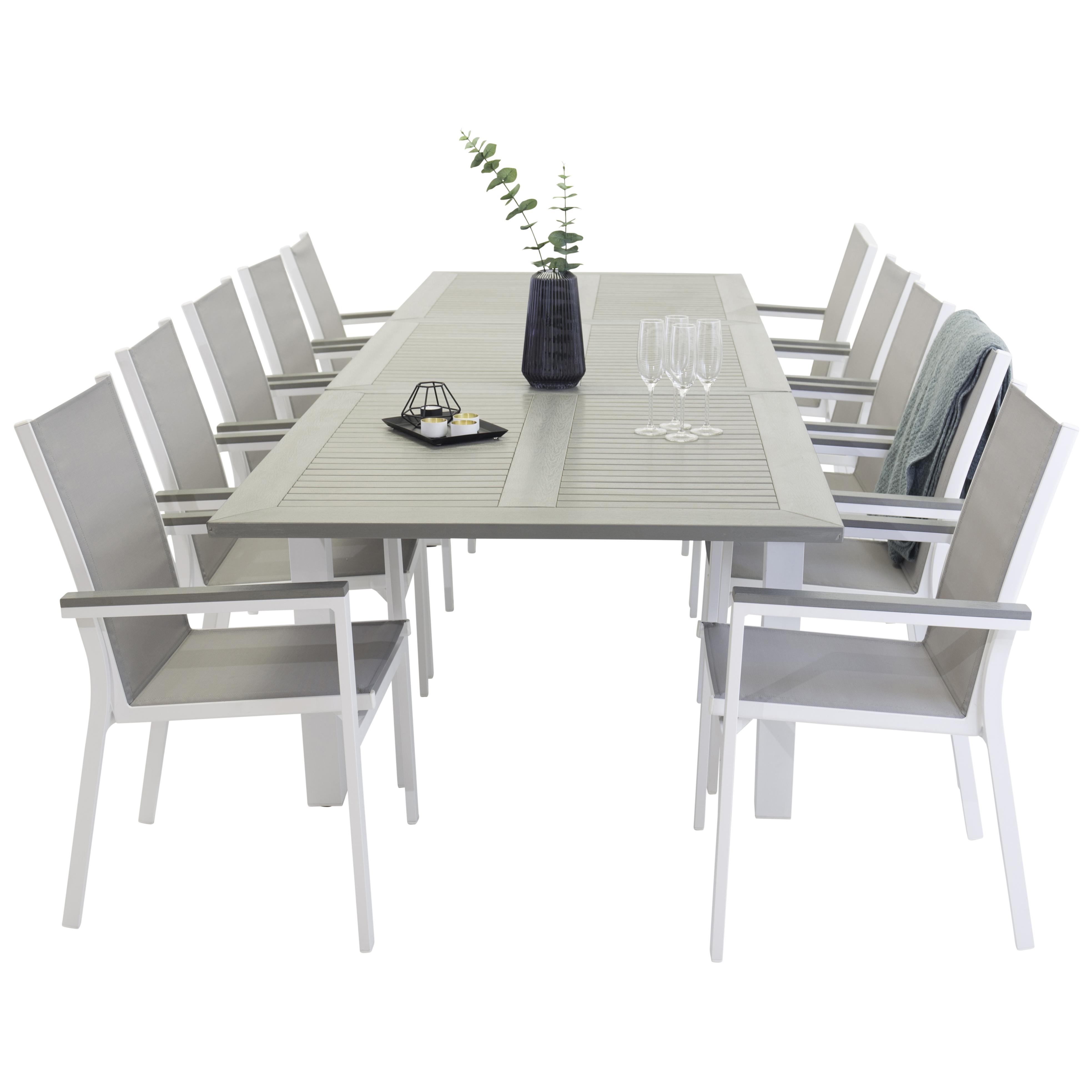 Matgrupp Venture Home Aleyna 224/324 med 10 Pincy Stolar