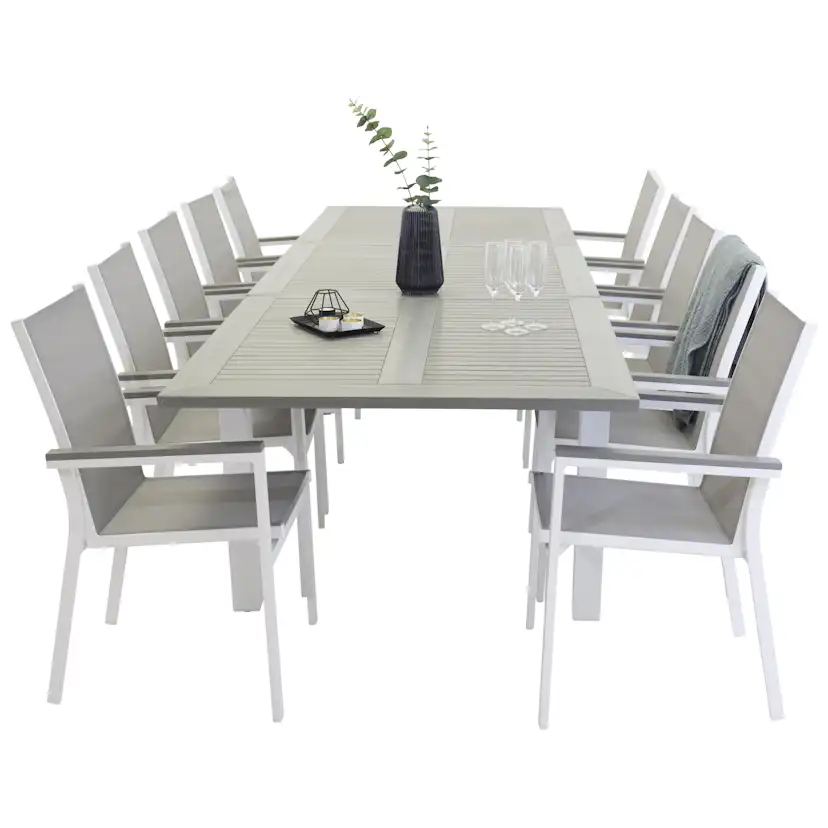 Matgrupp Venture Home Aleyna 224/324 med 10 Pincy Stolar