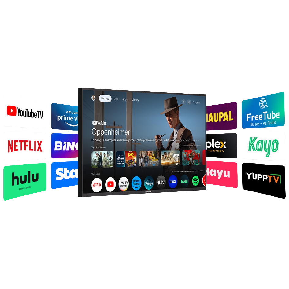 Utomhus TV Sylvox Cinema Pro 120Hz Helio QLED 75tum