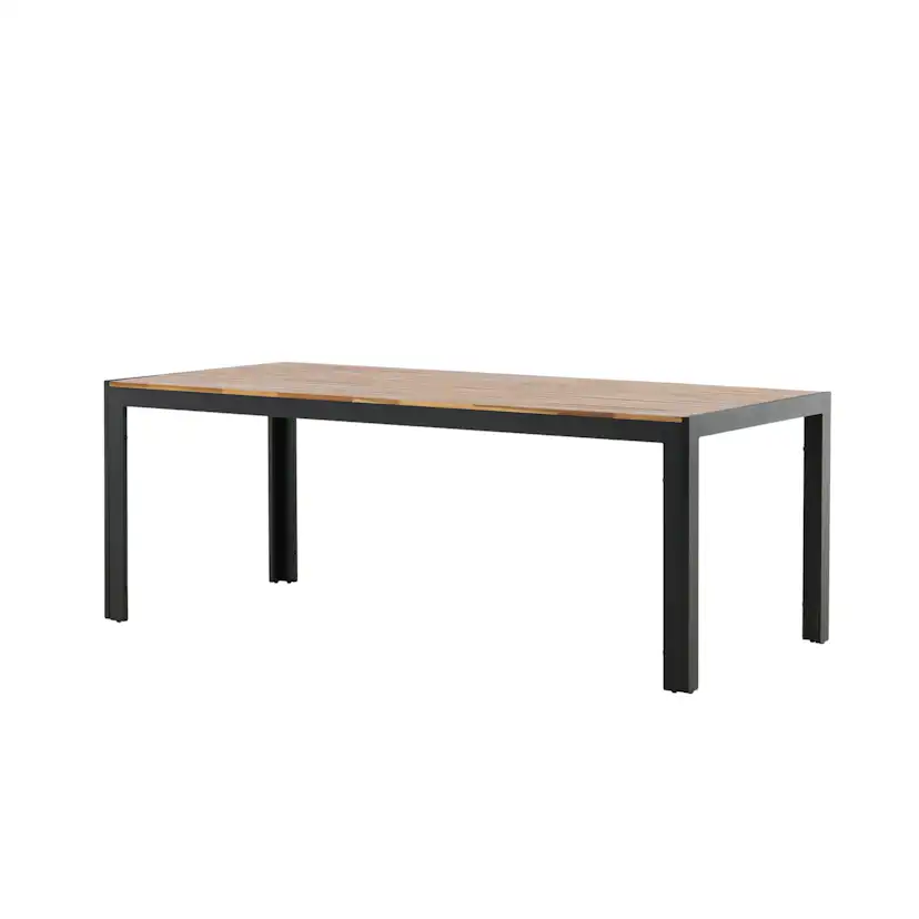 Bois Dining table 200*100cm - Black Legs / Acacia Akacia/Svart