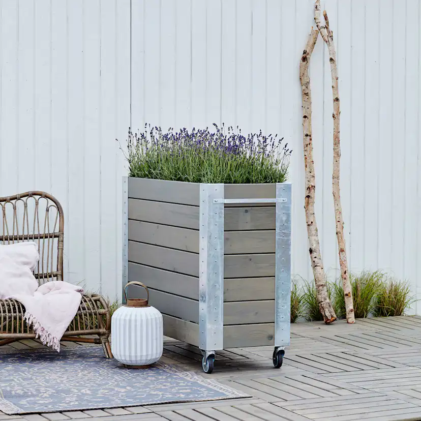 CUBIC Blomlåda Gråbrun