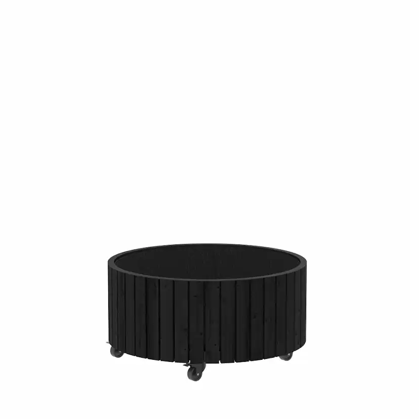 Circle blomlåda Svart