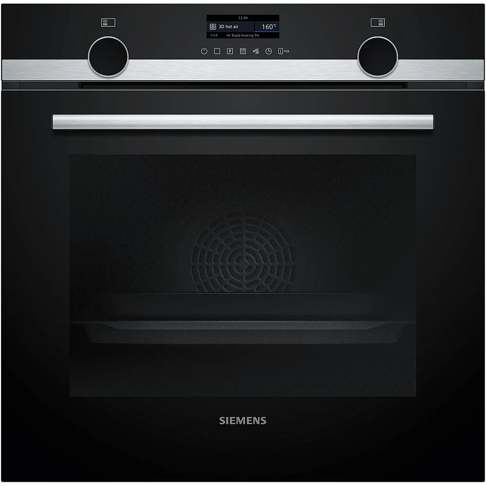 Inbyggnadsugn Siemens HB579GBR3 iQ500 Rostfri med Pyrolytisk Rengöring och Air Fry-funktion