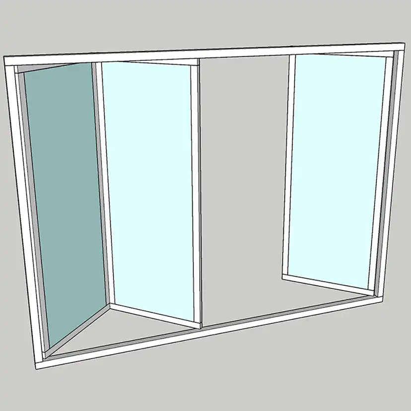 Vikparti Allvy Sunroom s75 3-Glas 3-Delad