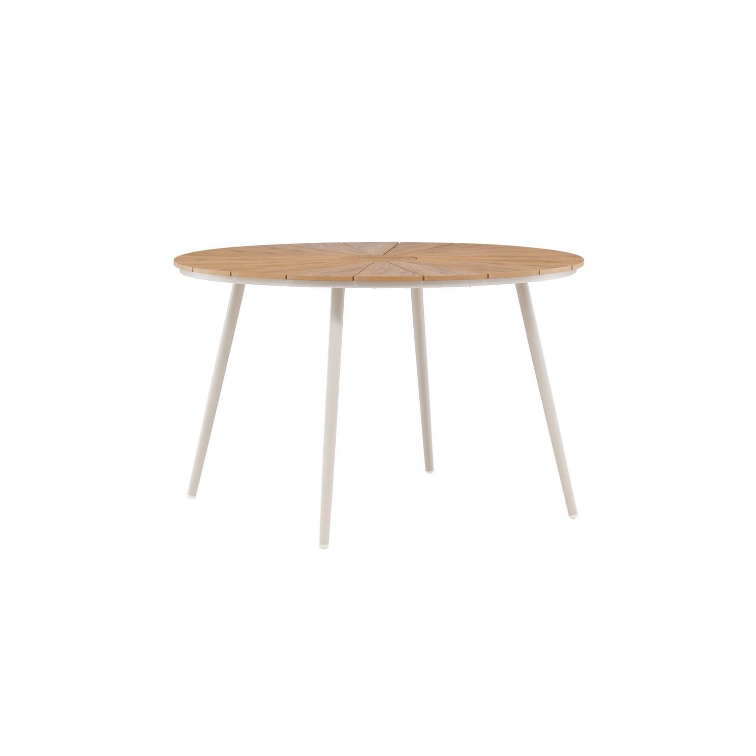 San Vito Dining Table Ø120 - Beige / Wood Beige