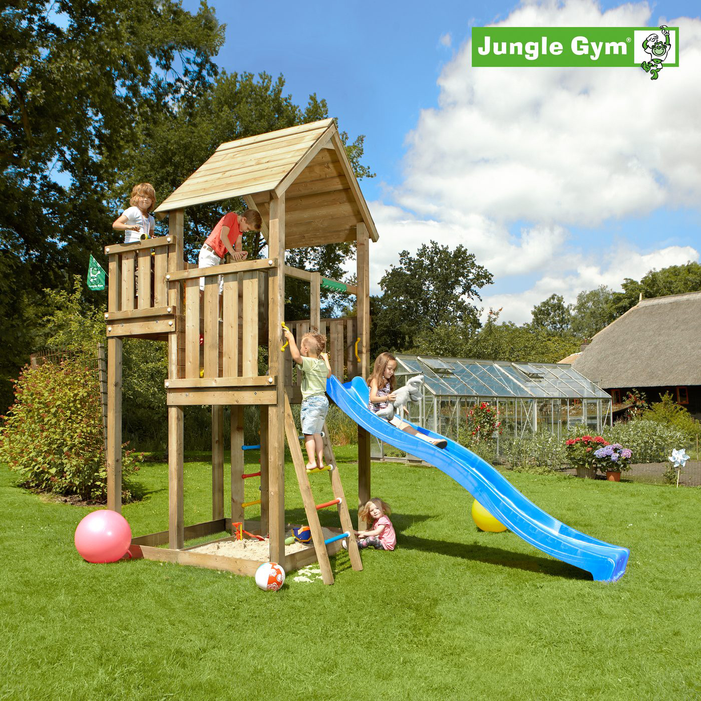 Lektorn Jungle Gym Palace inkl. rutschkana