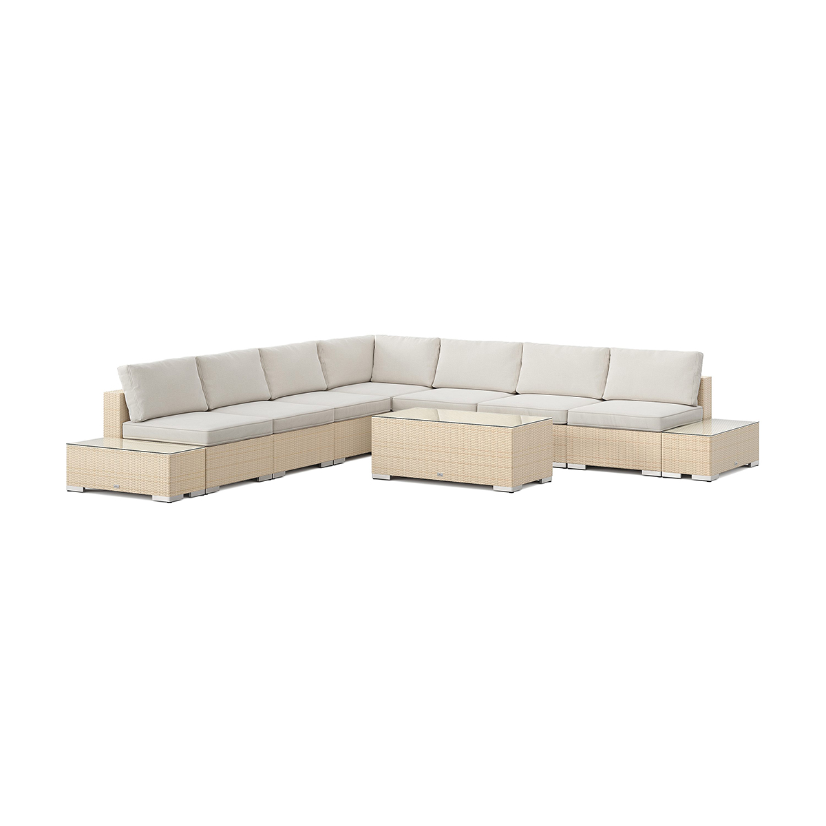 Loungegrupp Comfort Garden Bahamas utomhus hörnsoffa 7-sits vändbar och bord