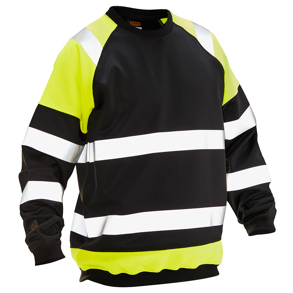 Sweatshirt Varsel Svart/Gul M Storlek: M, Färg: Svart/Gul