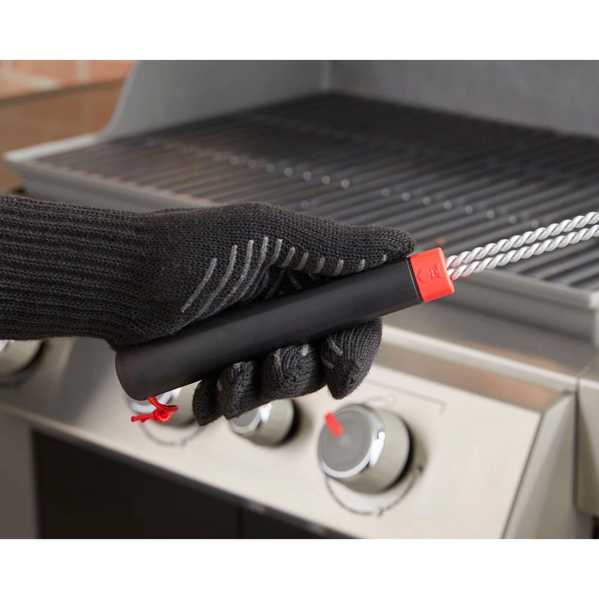 Grillborste Weber Tresidig Borste för Grillrengöring 46 cm