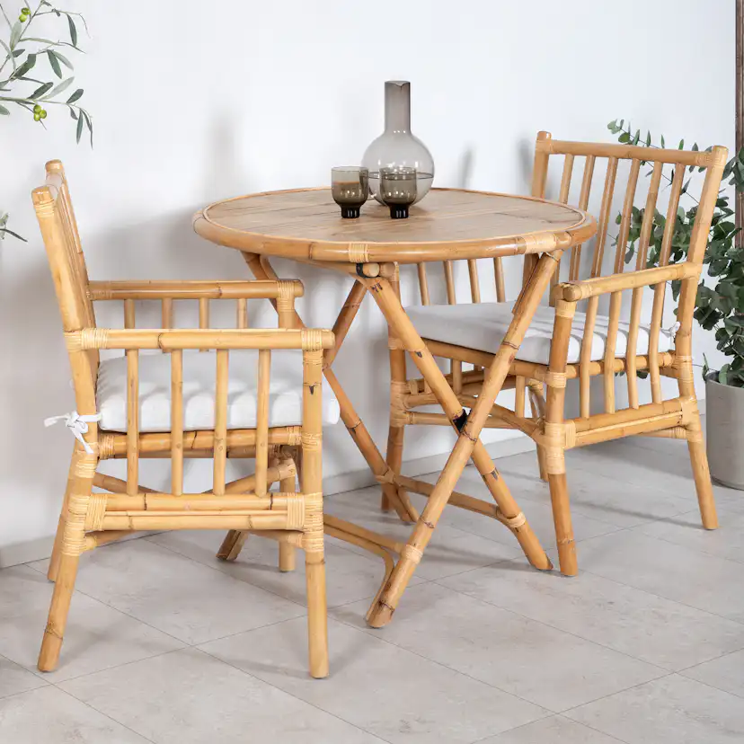 Cafégrupp Venture Home Cane med 2 Karmstolar