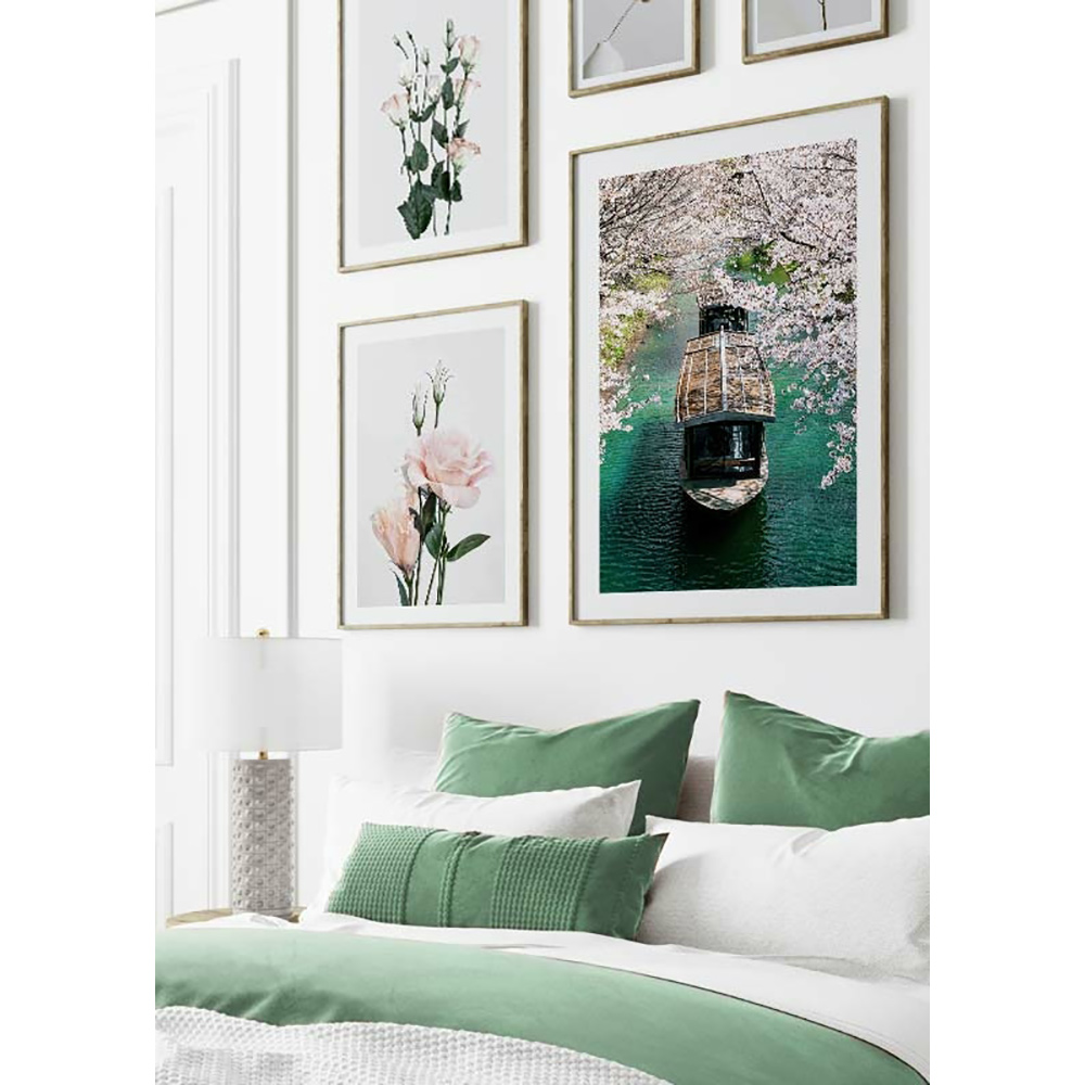 Poster Gallerix Boats On The Uji Canal