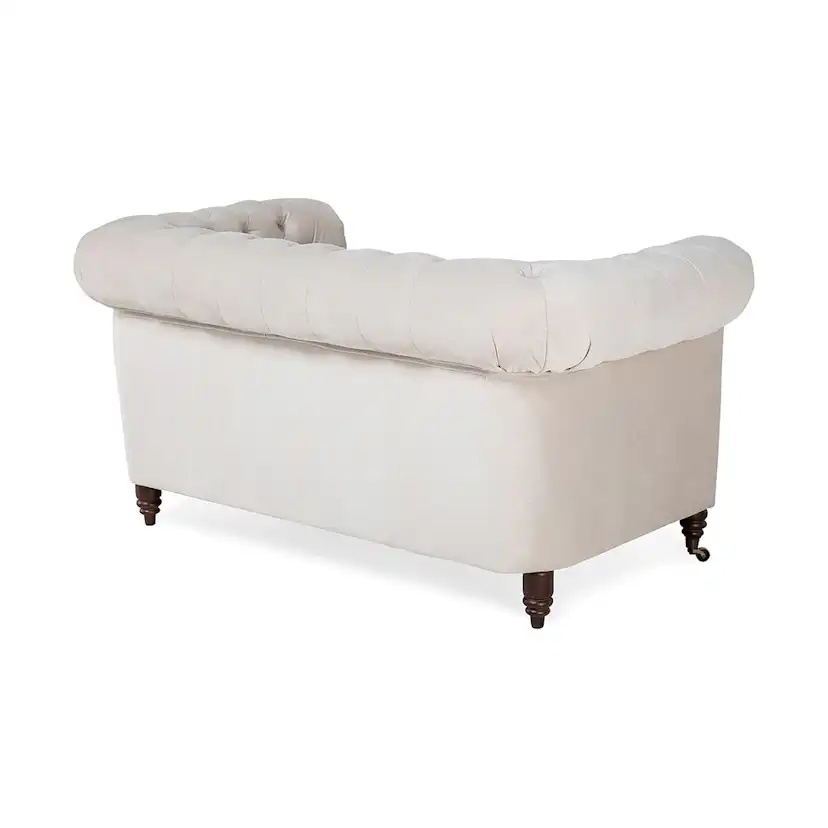 Chesterfield Deluxe 2-sits Soffa Beige