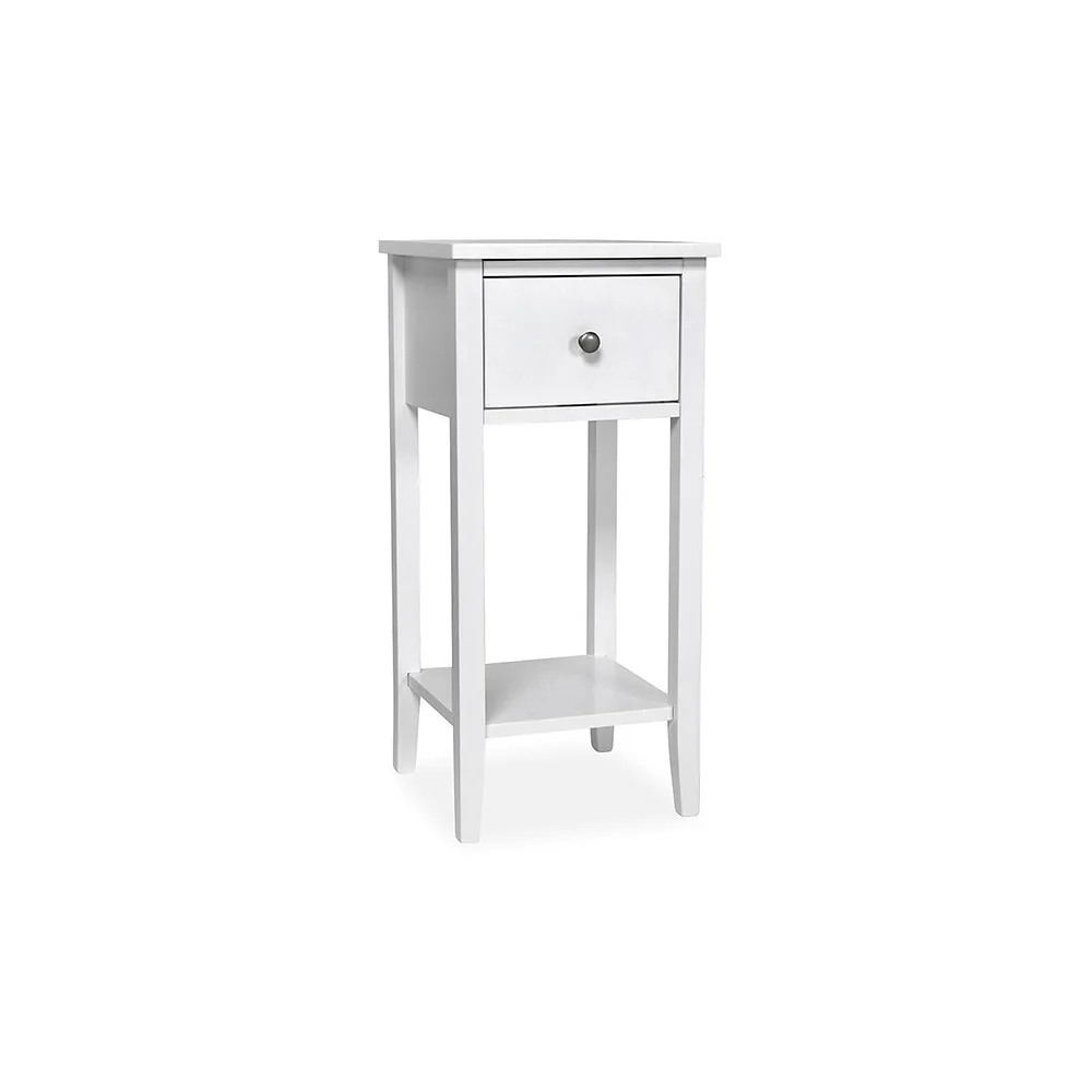 Sängbord In Living Magda 1-Låda vit