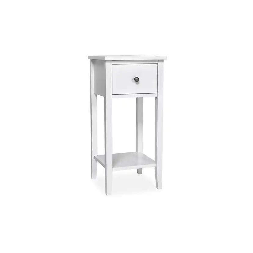 Sängbord In Living Magda 1-Låda vit