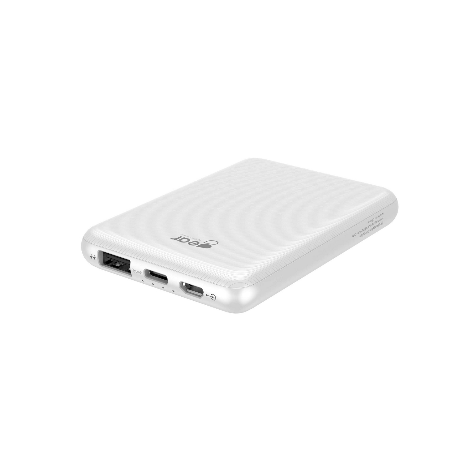 Powerbank Gear 5 000Mah Lipolymer Ultracompact 2A 1Xmicrousb Vit