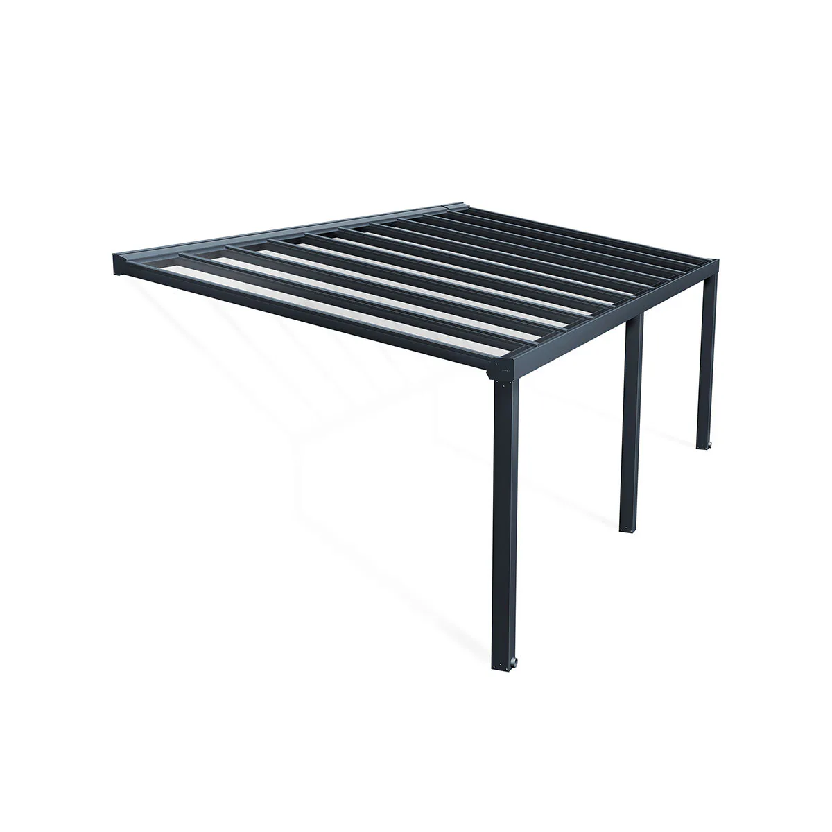 STOCKHOLM PATIO COVER 3.4X7.4 GREY CLEAR 3,4 x 7,4 m