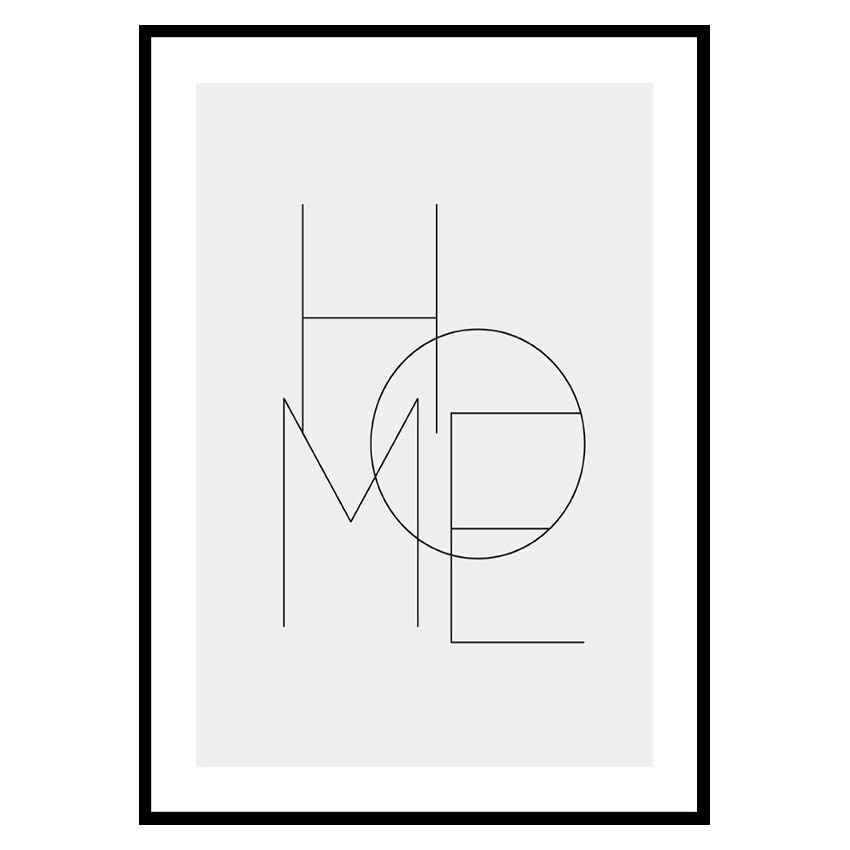 Poster Gallerix Home Typo