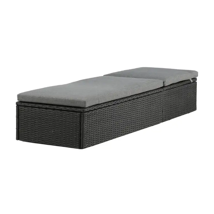 Solsäng Venture Home Quad Svart Konstrotting Utomhus