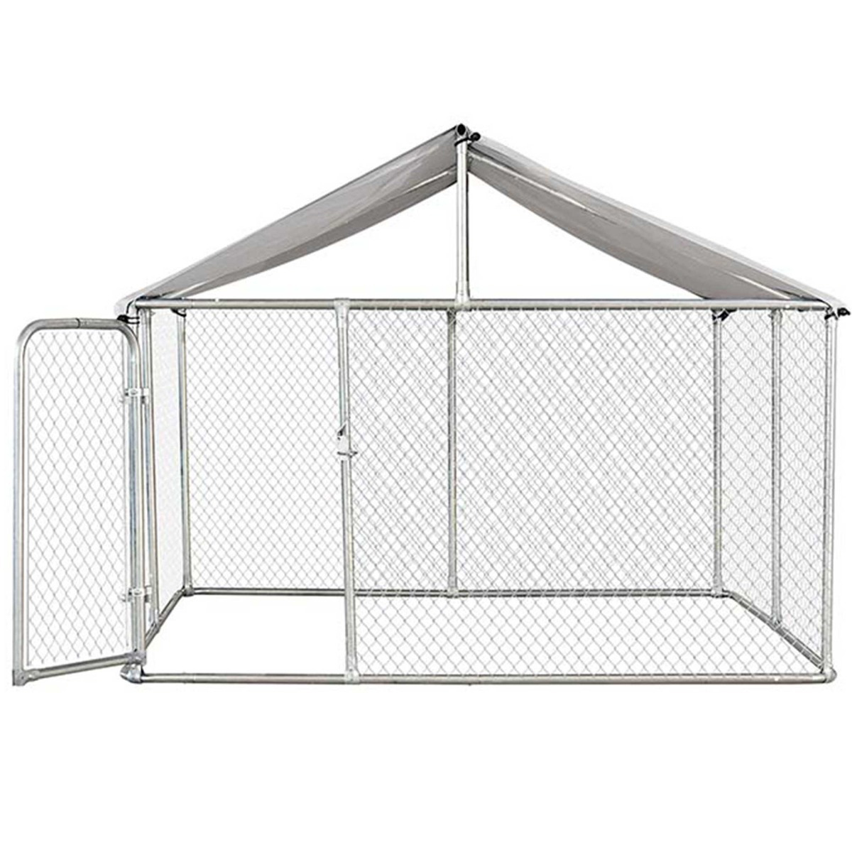 Trekker hundgård med tak, 6 x 3m 6x3 m