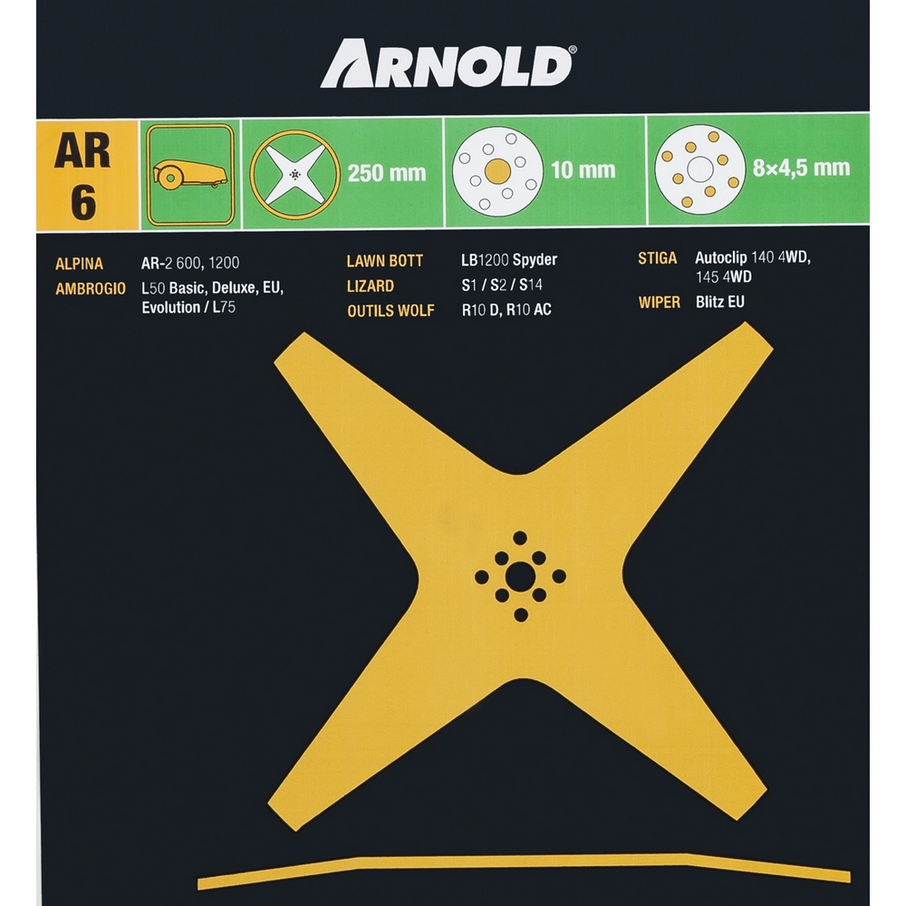 Kniv Arnold till Robotgräsklippare Stiga Autoclip 140 och 145