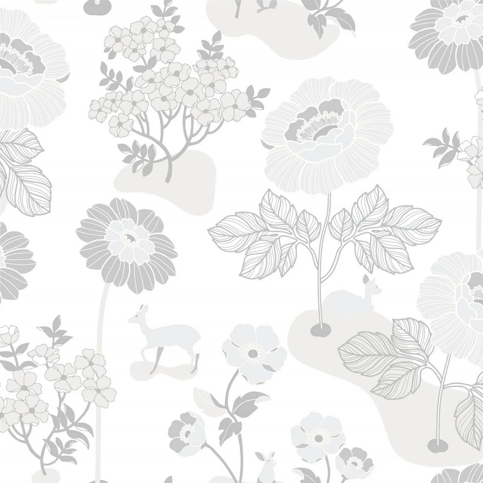 Tapet Duro 1900 Blomsteräng Silver 398-01