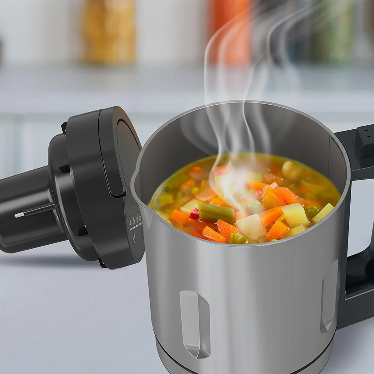Soppkokare BLACK+DECKER Rostfritt Stål 900W 1,6L för Övriga Maskiner för Köket