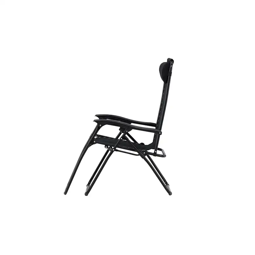 Vulcano Sun Lounge - Black / Black Solstol Venture Home Vulcano