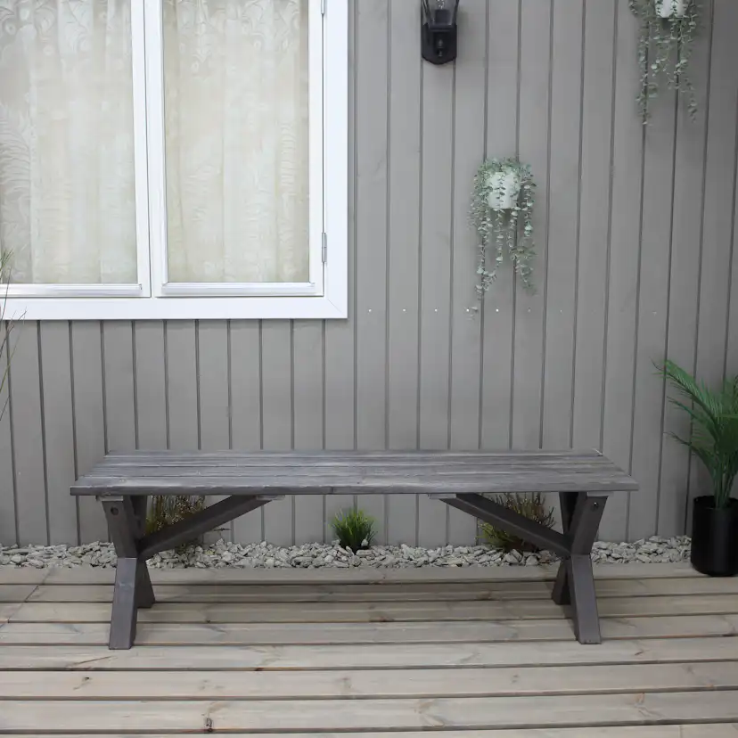 SCOTTSDALE bench 140 Grå, 1400 mm
