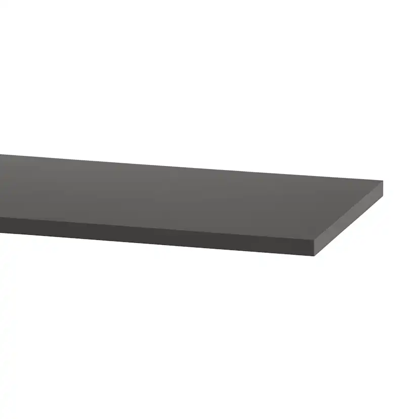 Hyllplan melamin B: 180 D: 30 Graphite BxDxH 1800x300x19 mm, Graphite