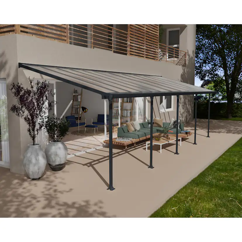 Terrasstak Canopia by Palram Feria Antracit 26,9 m²