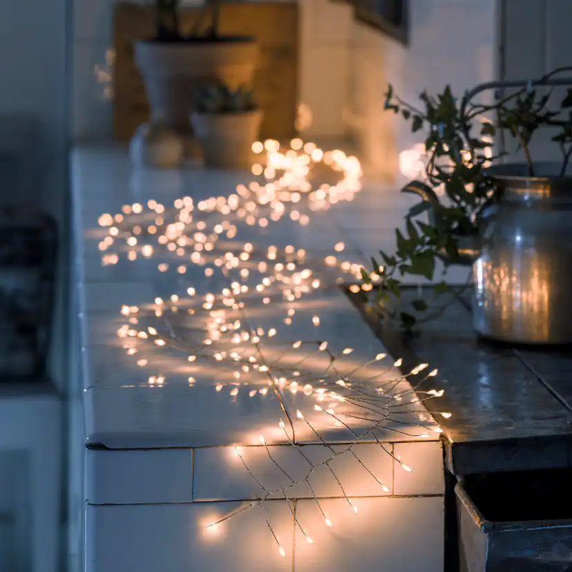 Ljusslinga Gnosjö Konstsmide Microcluster Amber LED 200L