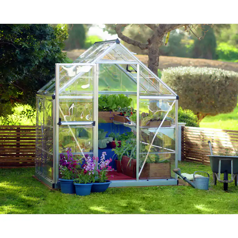 Växthus Canopia by Palram Harmony Aluminiumram med UV-Skyddad Polykarbonat & Ventilationsfönster, 2,3 m²