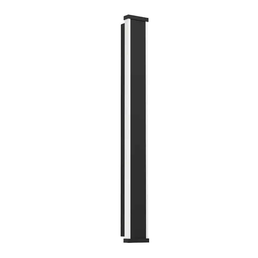 AL-LED-WL/2 L-580 SCHWARZ/WS 'NEVIANO' 580 mm