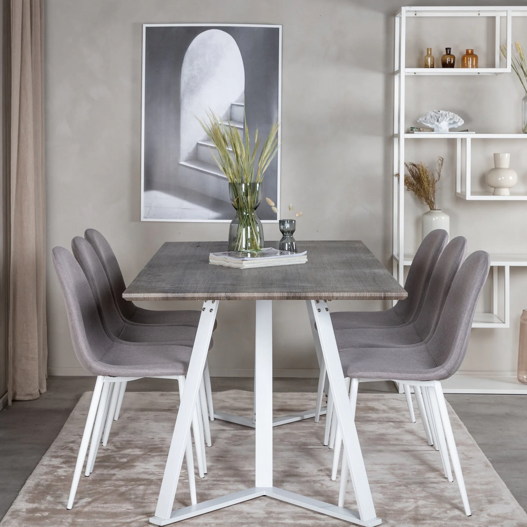 Matgrupp Venture Home Marina med 6st Polar Stolar
