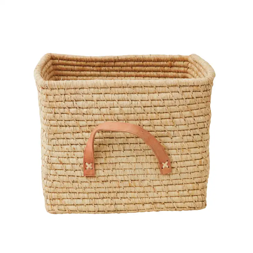 Rice raffia förvaringskorg Brun Natur