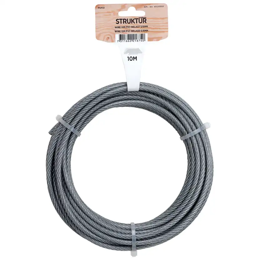 WIRE FZ/PVC 10M Ø5/6MM D: 5.6 mm, L: 10 m