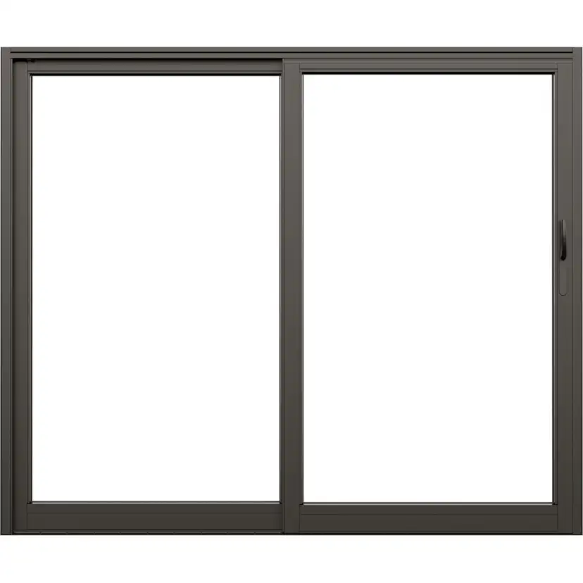 Skjutdörr NorDan Svanenmärkt NTech Aluminium 2-Delad BlackLine Svart