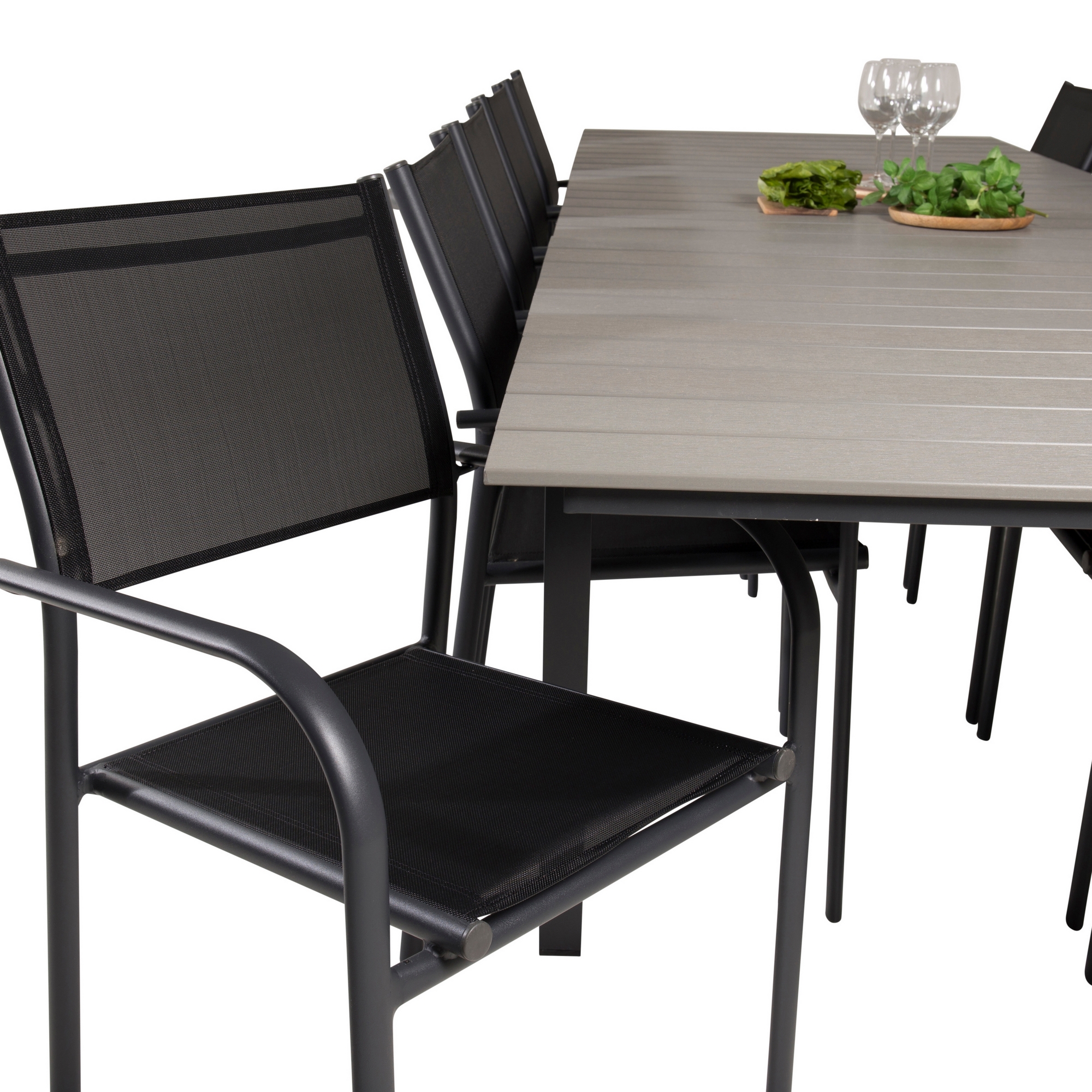 Matgrupp Venture Home Lova 224/324 med 10 Siri Karmstolar