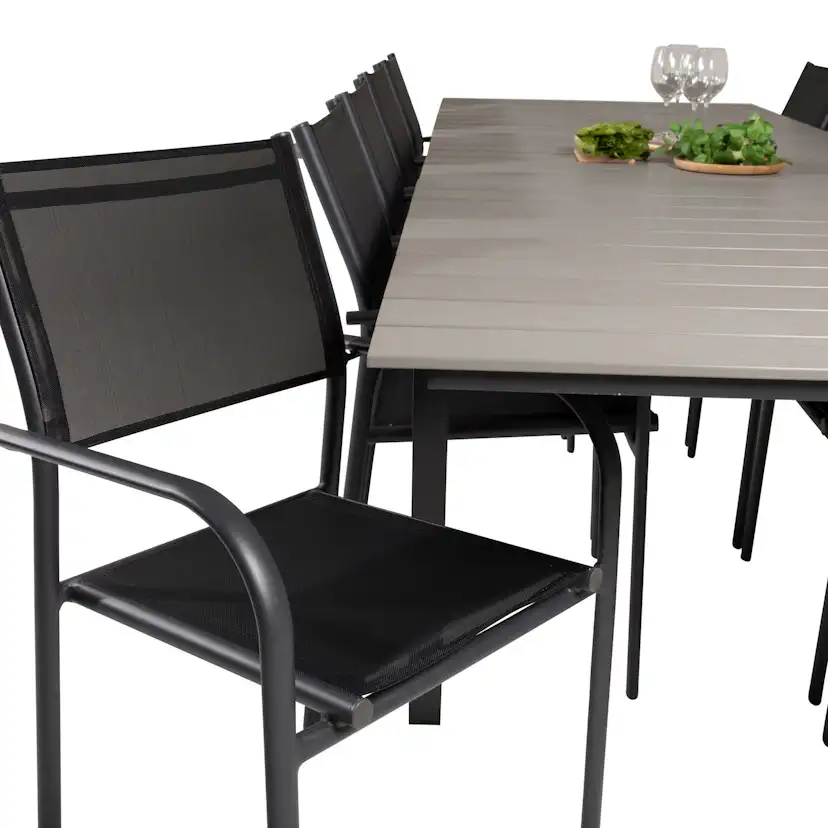 Matgrupp Venture Home Lova 224/324 med 10 Siri Karmstolar