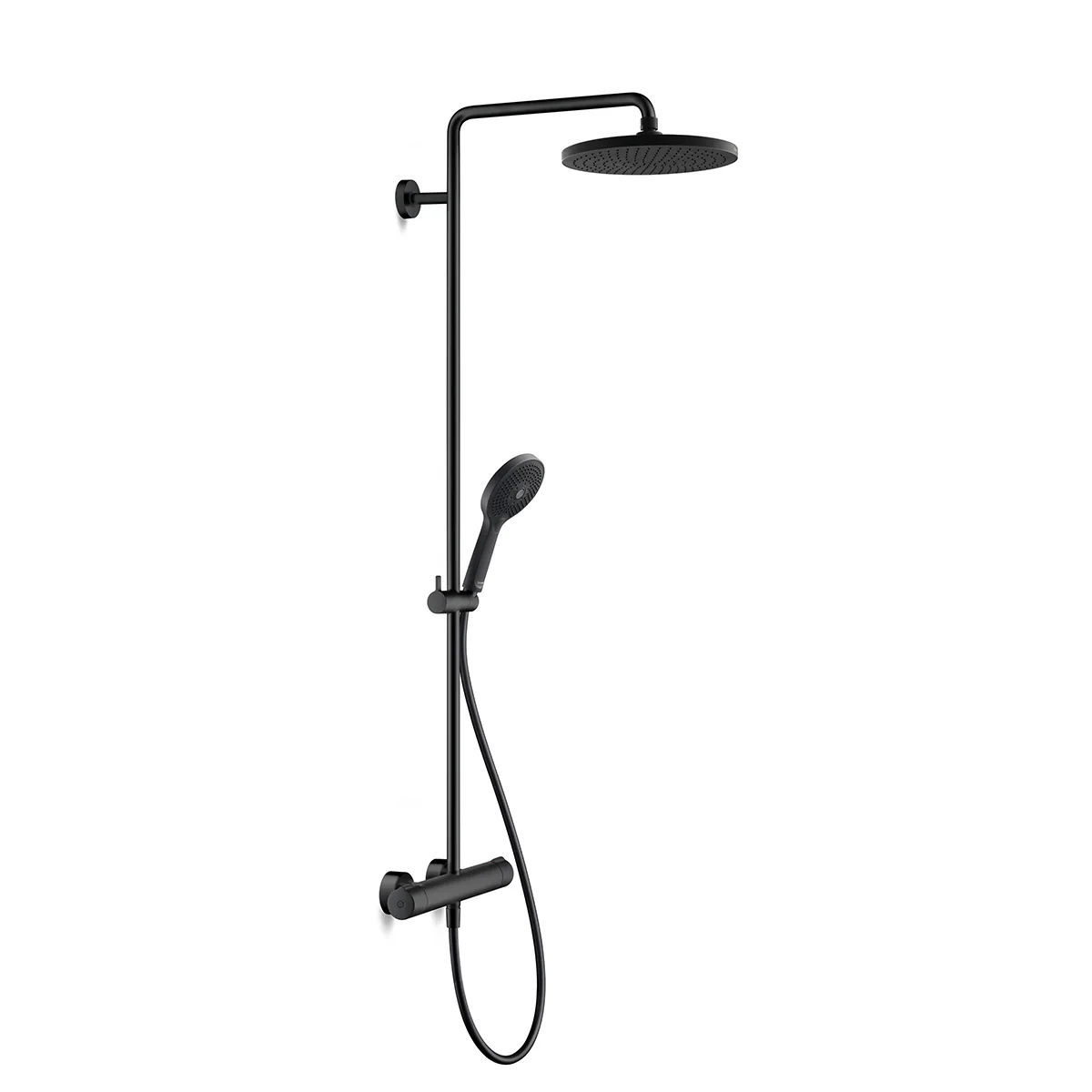 Takduschset Duravit C.1 Svart Matt Svart Matt