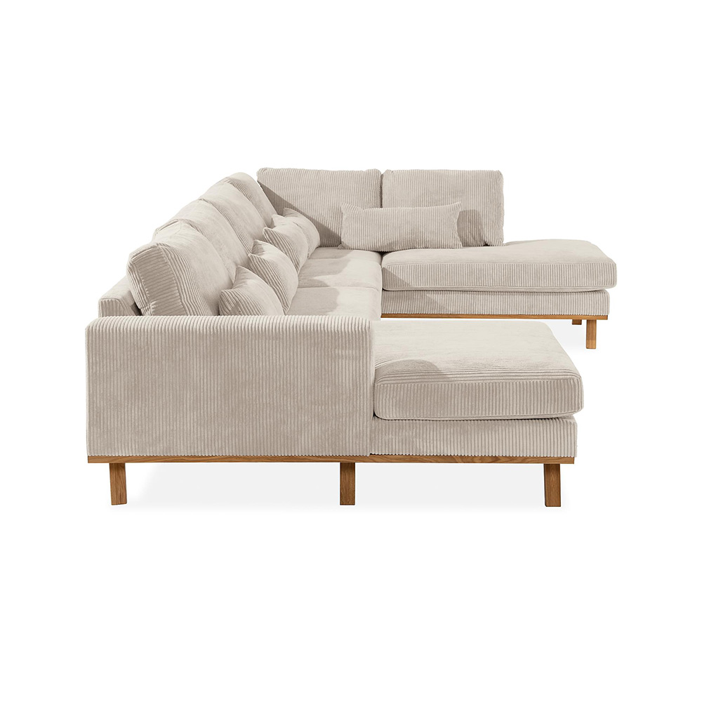 Copenhagen U-soffa Höger Manchester Beige, Höger